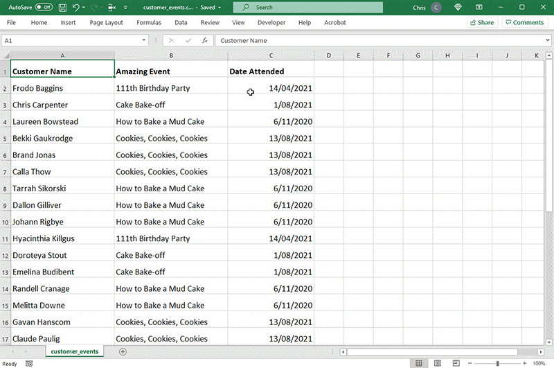 A CSV file being uploaded to generate multiple documents in bulk